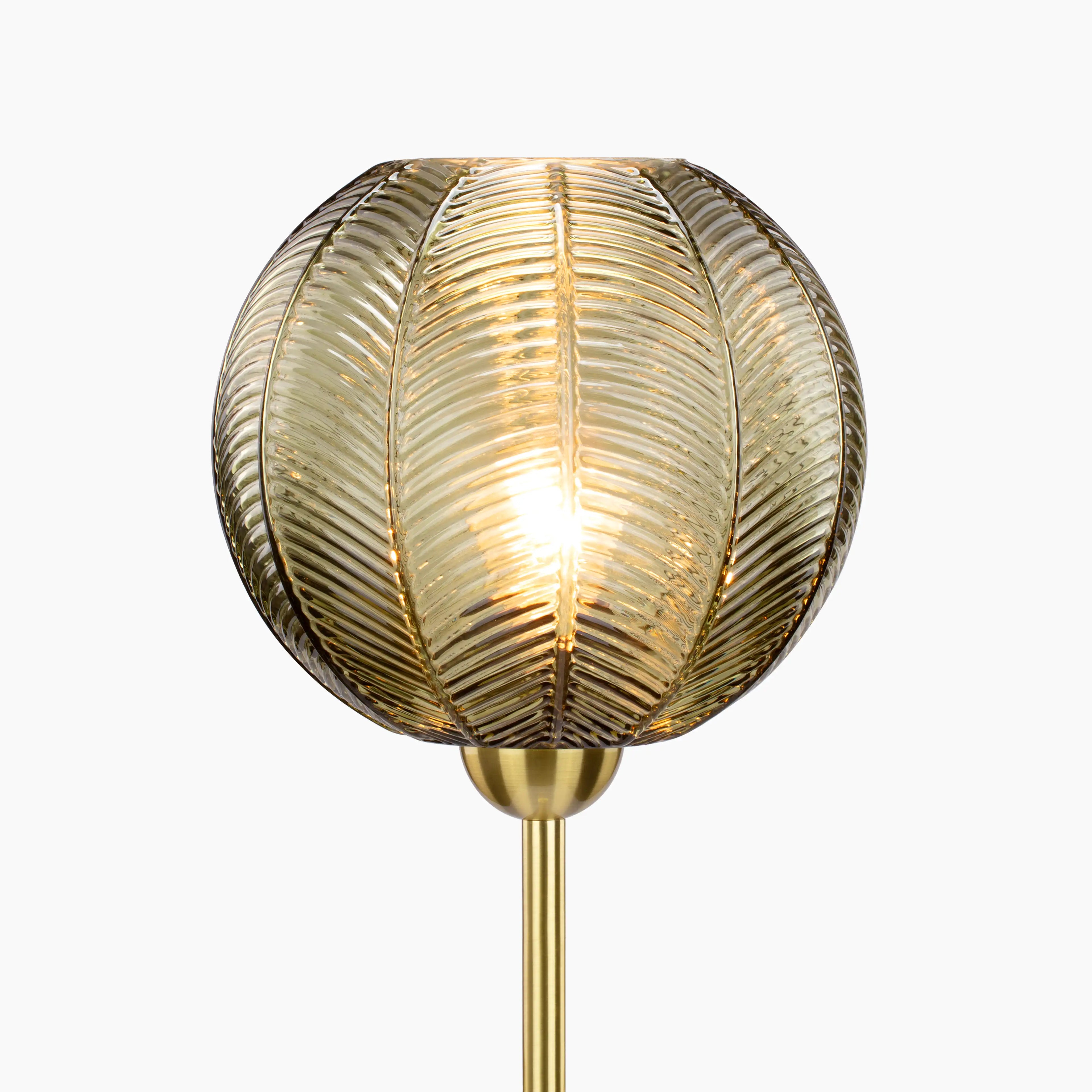 Calla Floor Lamp | Green & Brass
