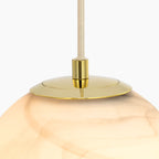 Esme Globe Cluster Pendant Light | Marbled Glass & Brass