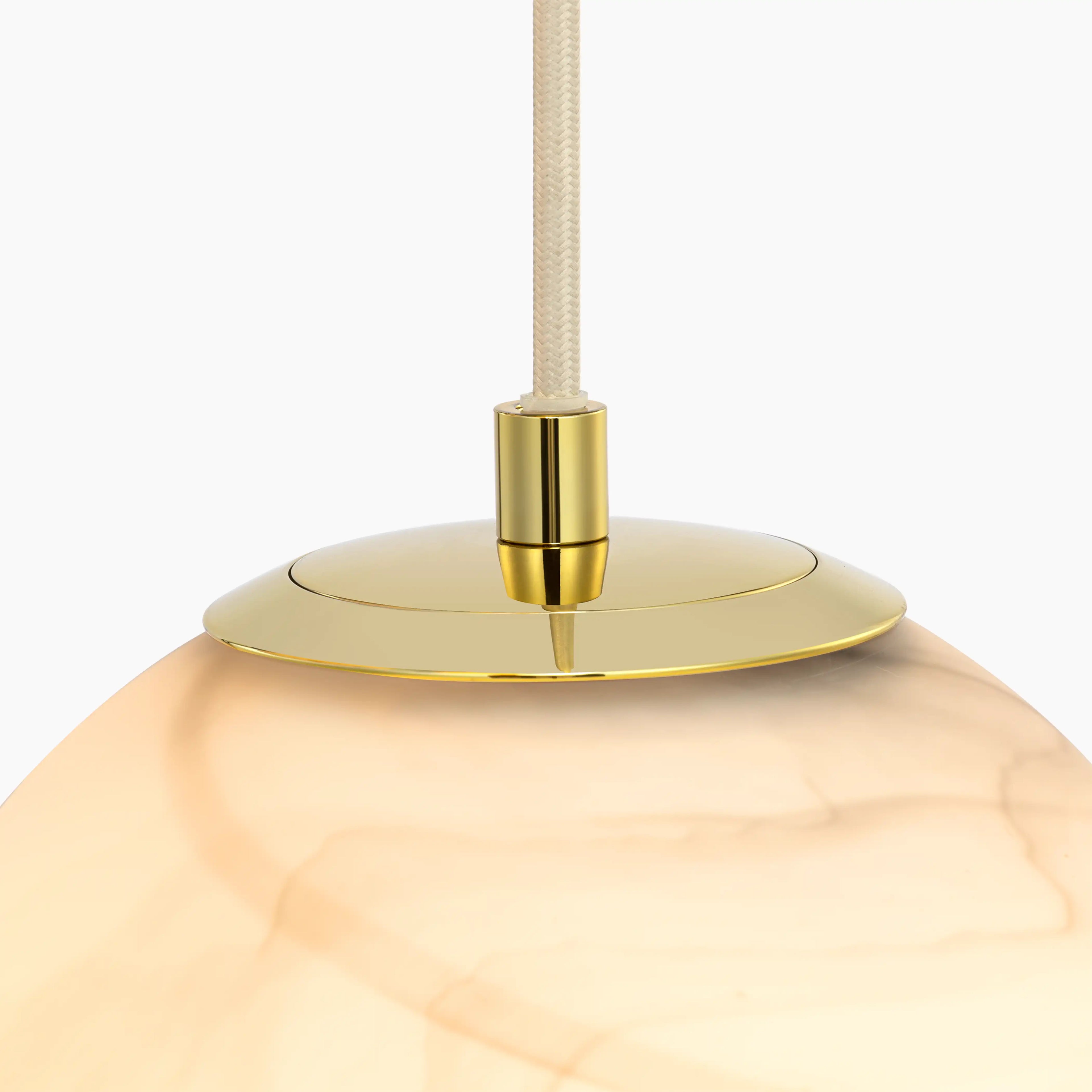 Esme Globe Cluster Pendant Light | Marbled Glass & Brass