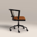 Lana Office Chair | Tuscan Tan Faux Leather & Black