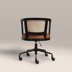 Lana Office Chair | Tuscan Tan Faux Leather & Black