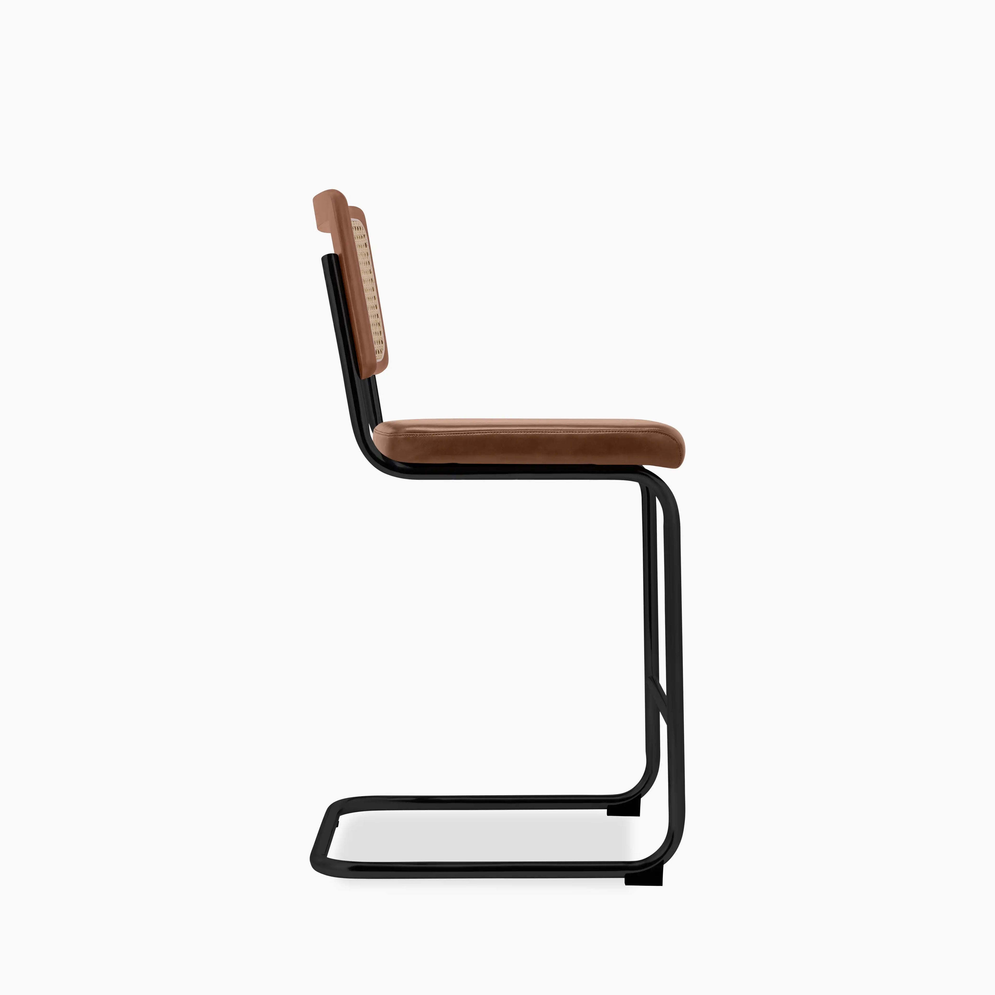 Kenton Kitchen Stool | Vintage Tan Faux Leather & Black