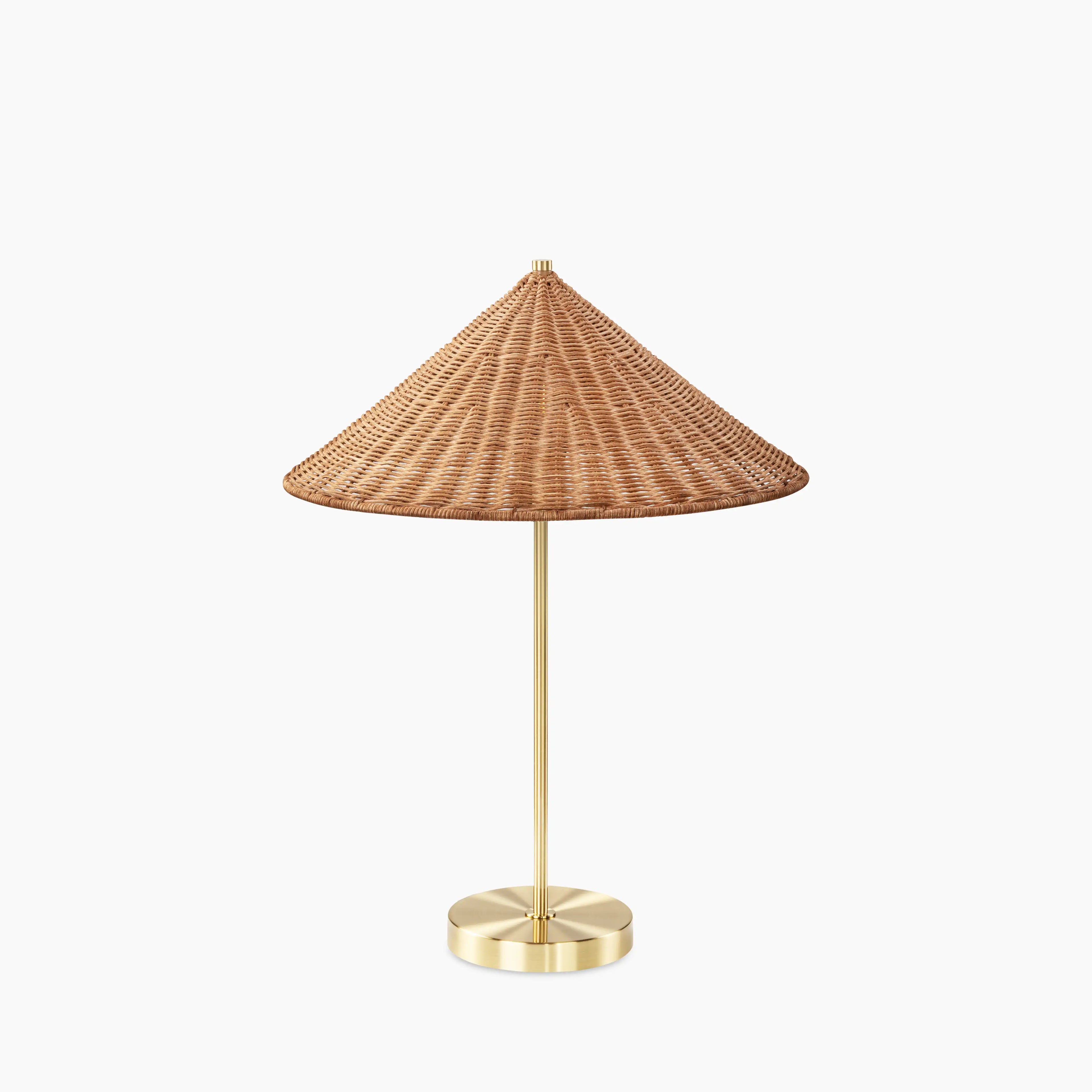 Francia Table Lamp | Rattan & Brass