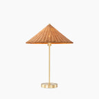 Francia Table Lamp | Rattan & Brass