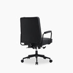 Maize Office Chair | Vintage Black Faux Leather & Black