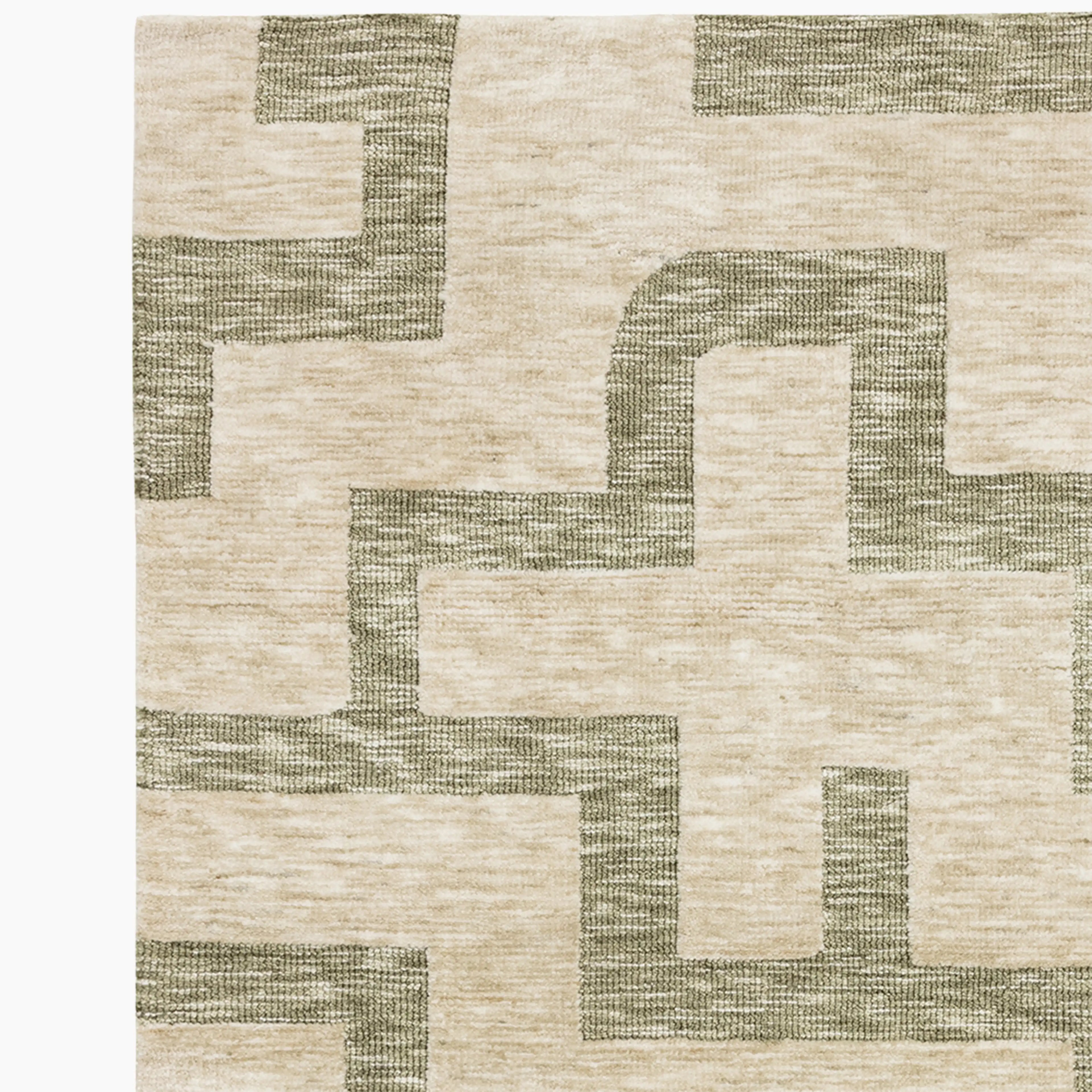 Jarret Rug | Green & Cream