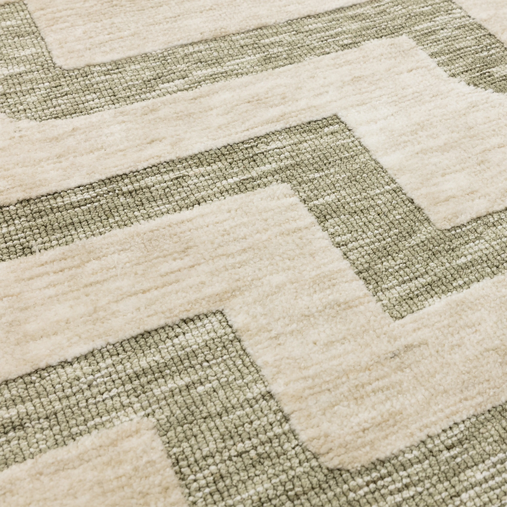 Jarret Rug | Green & Cream