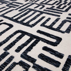 Mason Script Rug | Cream & Black
