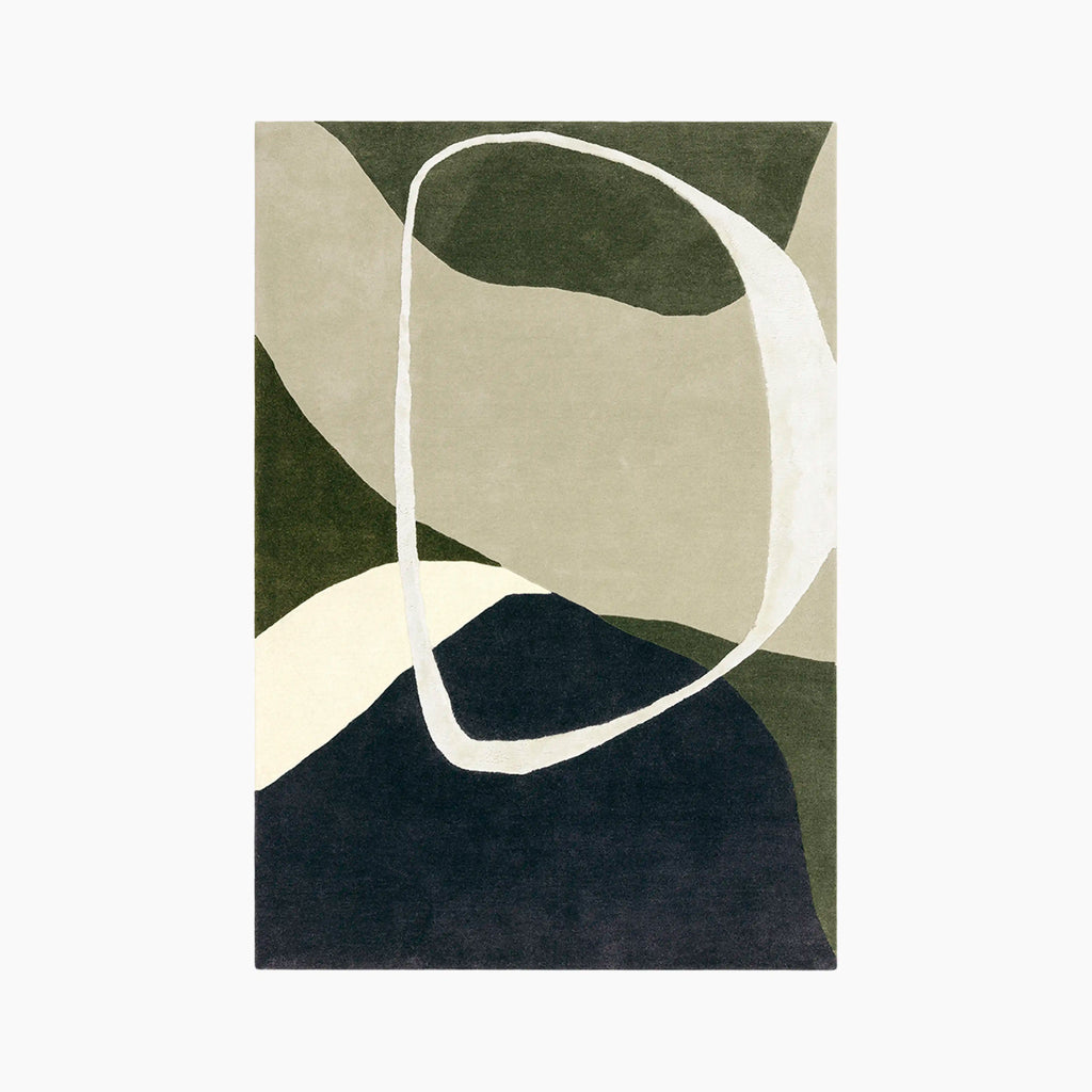 Eithan Hand Tufted Rug | Moss Green