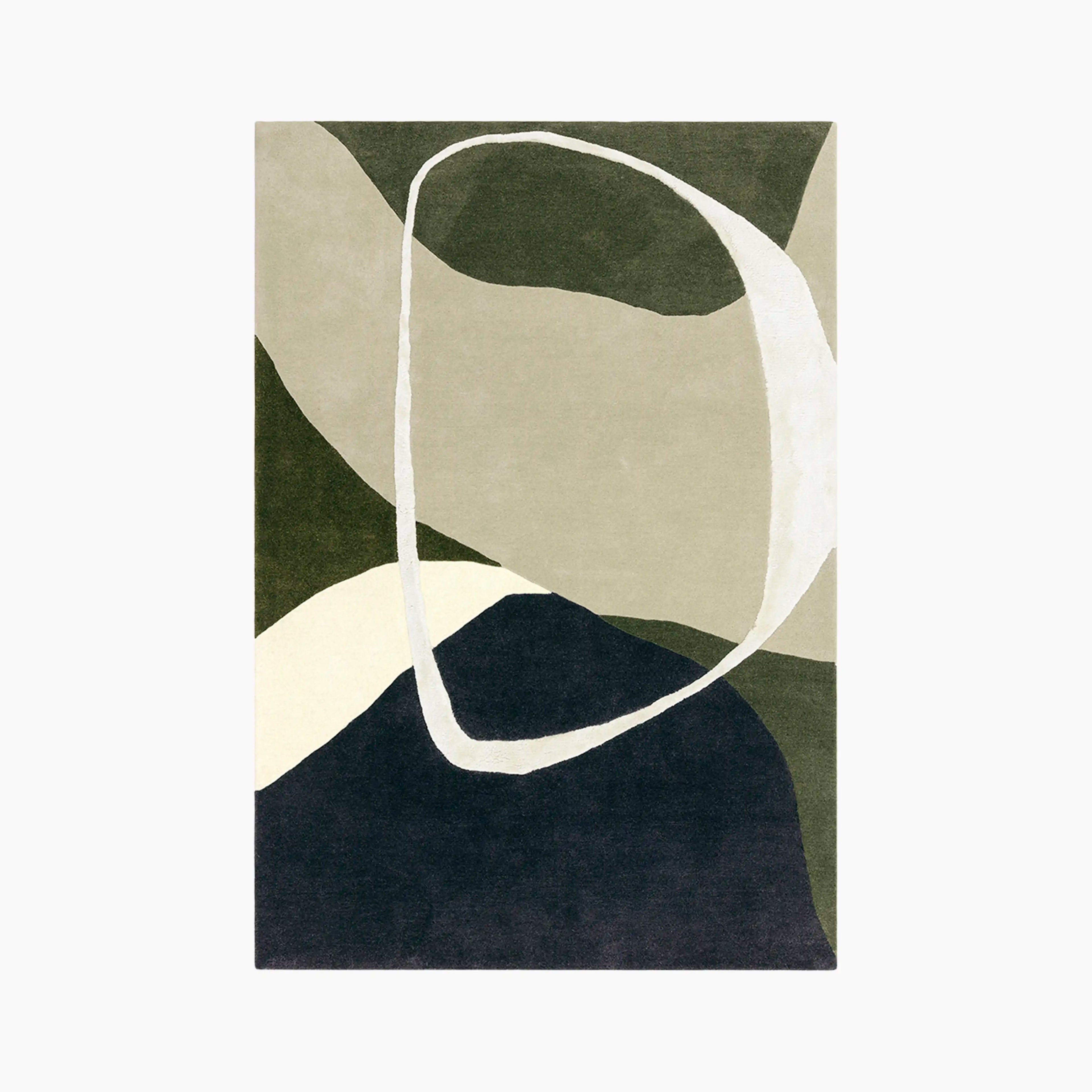 Eithan Hand Tufted Rug | Moss Green