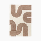 Archie Hand Tufted Rug | Beige & Brown