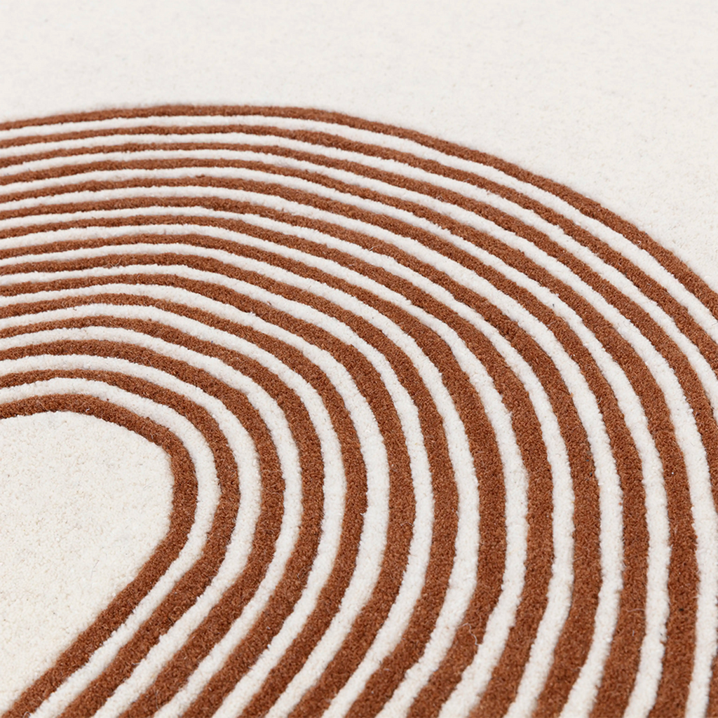 Archie Hand Tufted Rug | Beige & Brown