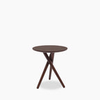 Boden Round Wooden Side Table | Walnut