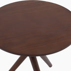 Boden Round Wooden Side Table | Walnut