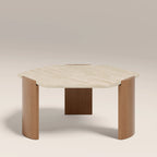 Leilani Coffee Table | Travertine & Oak