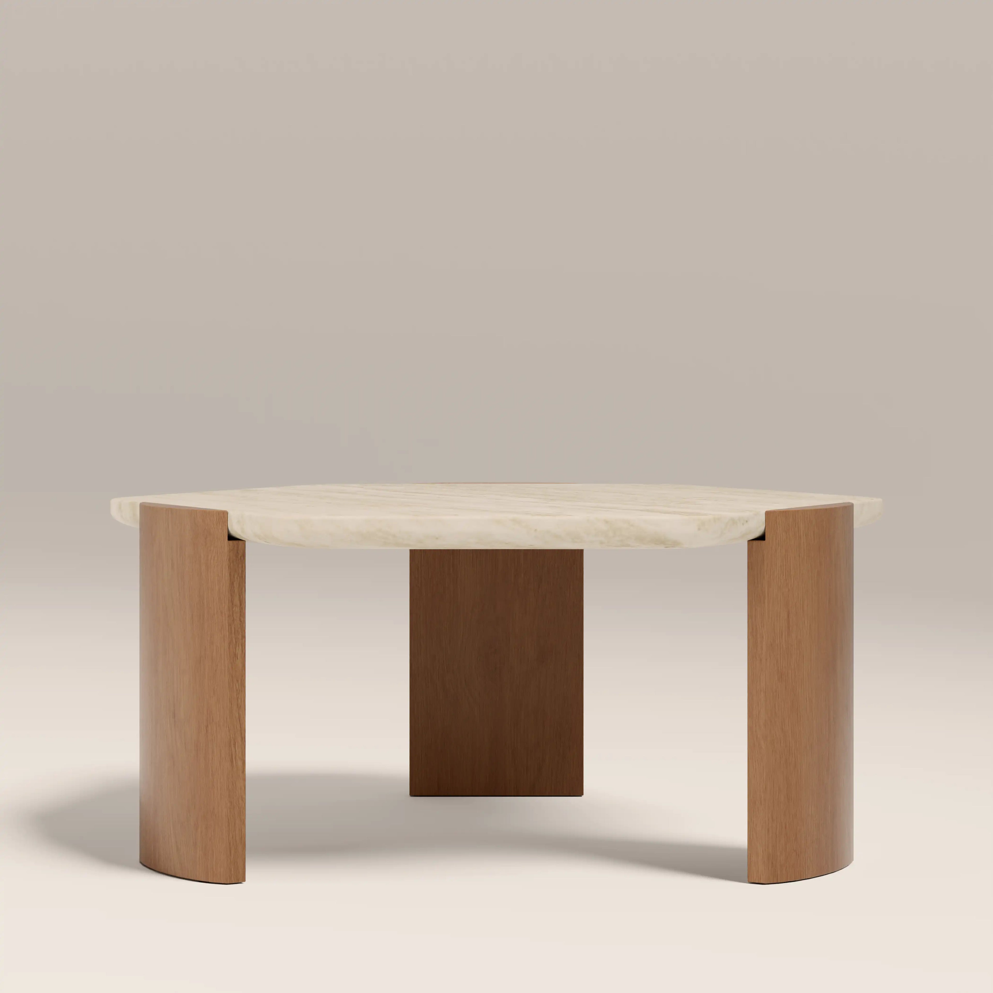 Leilani Coffee Table | Travertine & Oak