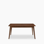 Landon 4-6 Seat Rectangle Wooden Extendable Dining Table | Walnut