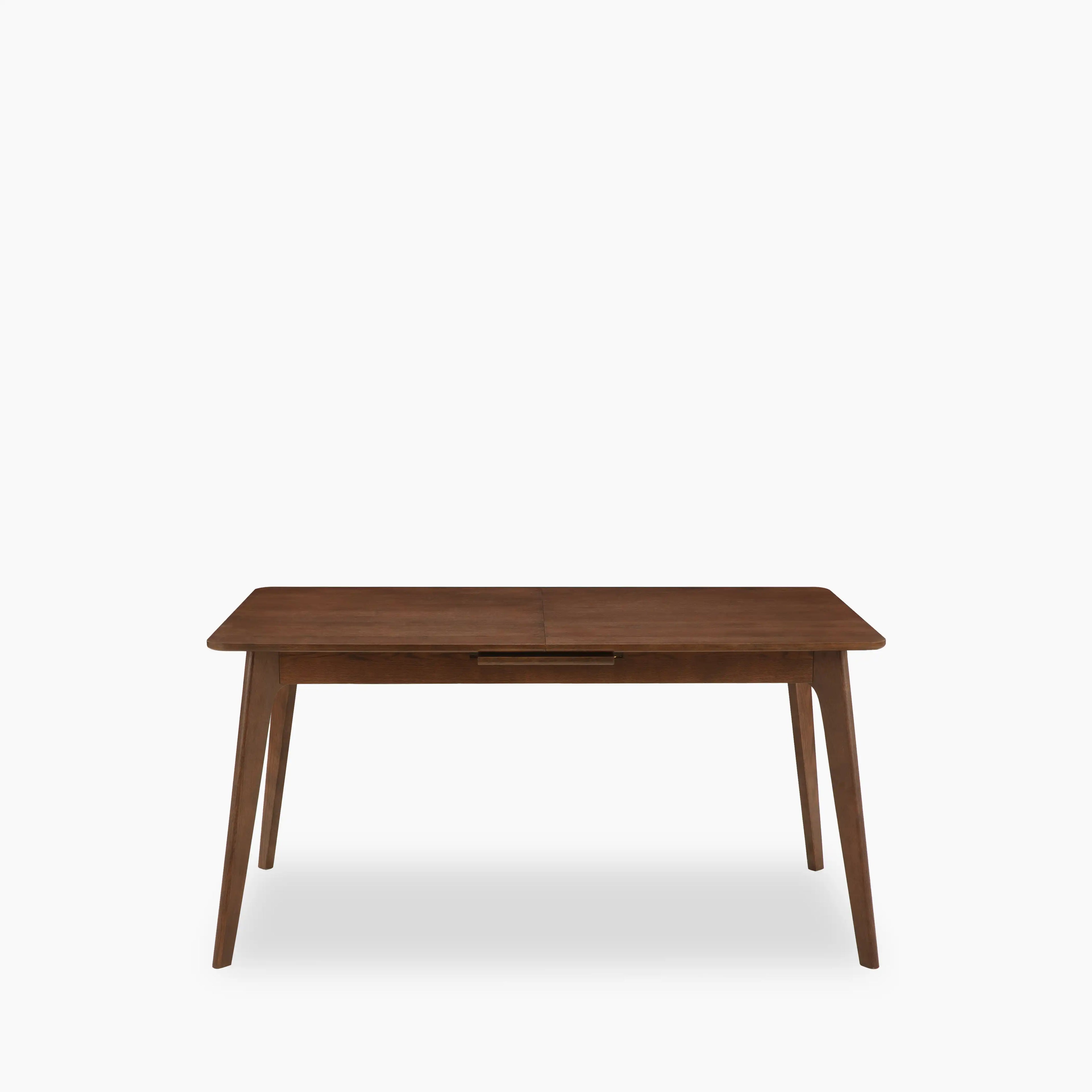 Landon 4-6 Seat Rectangle Wooden Extendable Dining Table | Walnut