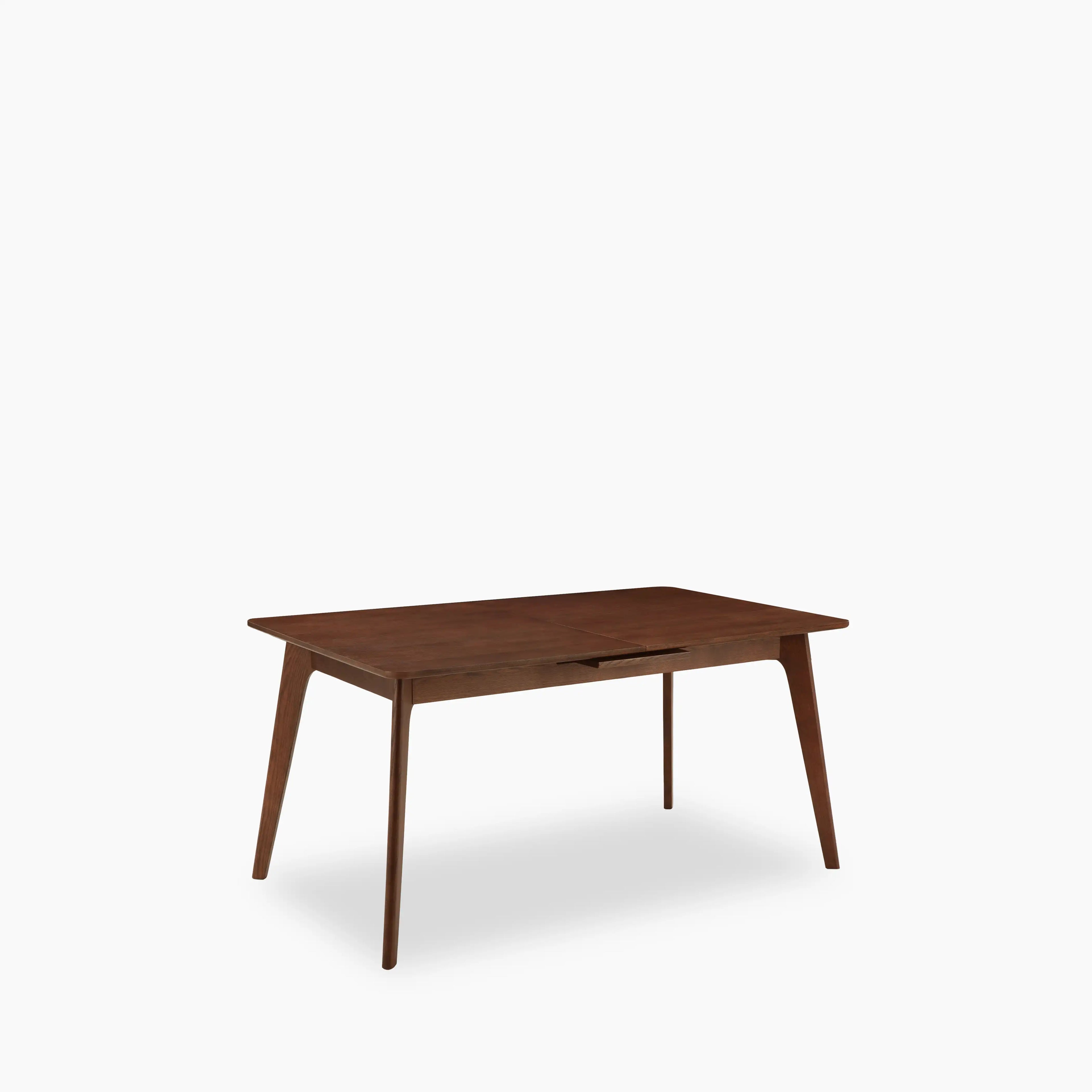 Landon 4-6 Seat Rectangle Wooden Extendable Dining Table | Walnut