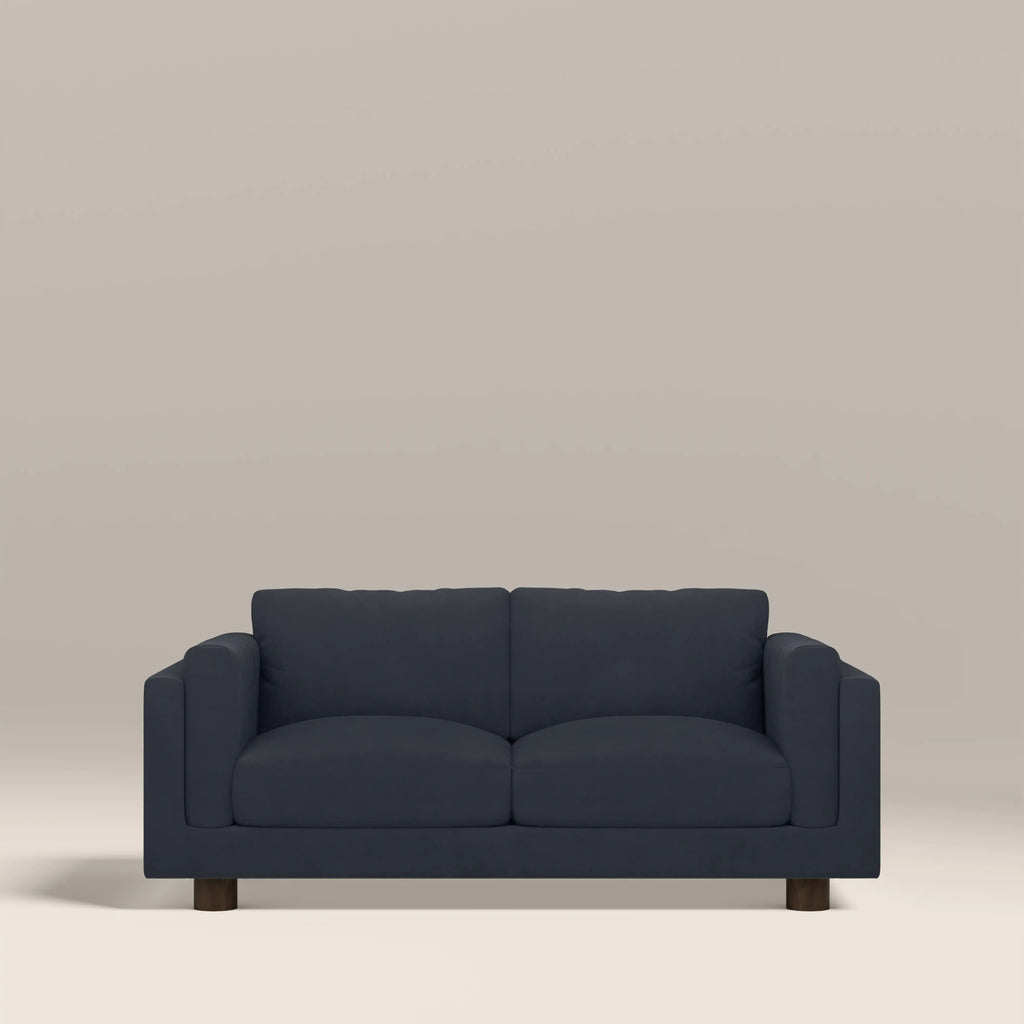 Halton 2 Seater Sofa | Dark Blue Sustainable Velvet