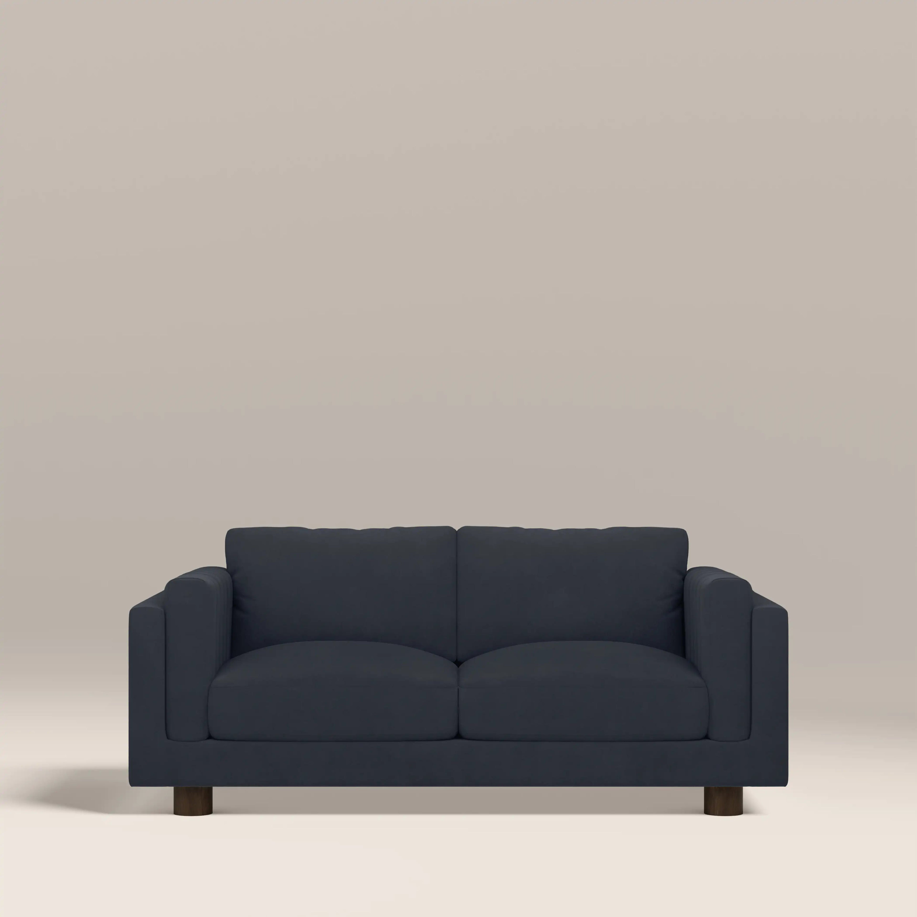 Halton 2 Seater Sofa | Dark Blue Sustainable Velvet