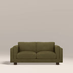 Halton 2 Seater Sofa | Moss Green Sustainable Mohair Velvet