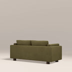 Halton 2 Seater Sofa | Moss Green Sustainable Mohair Velvet