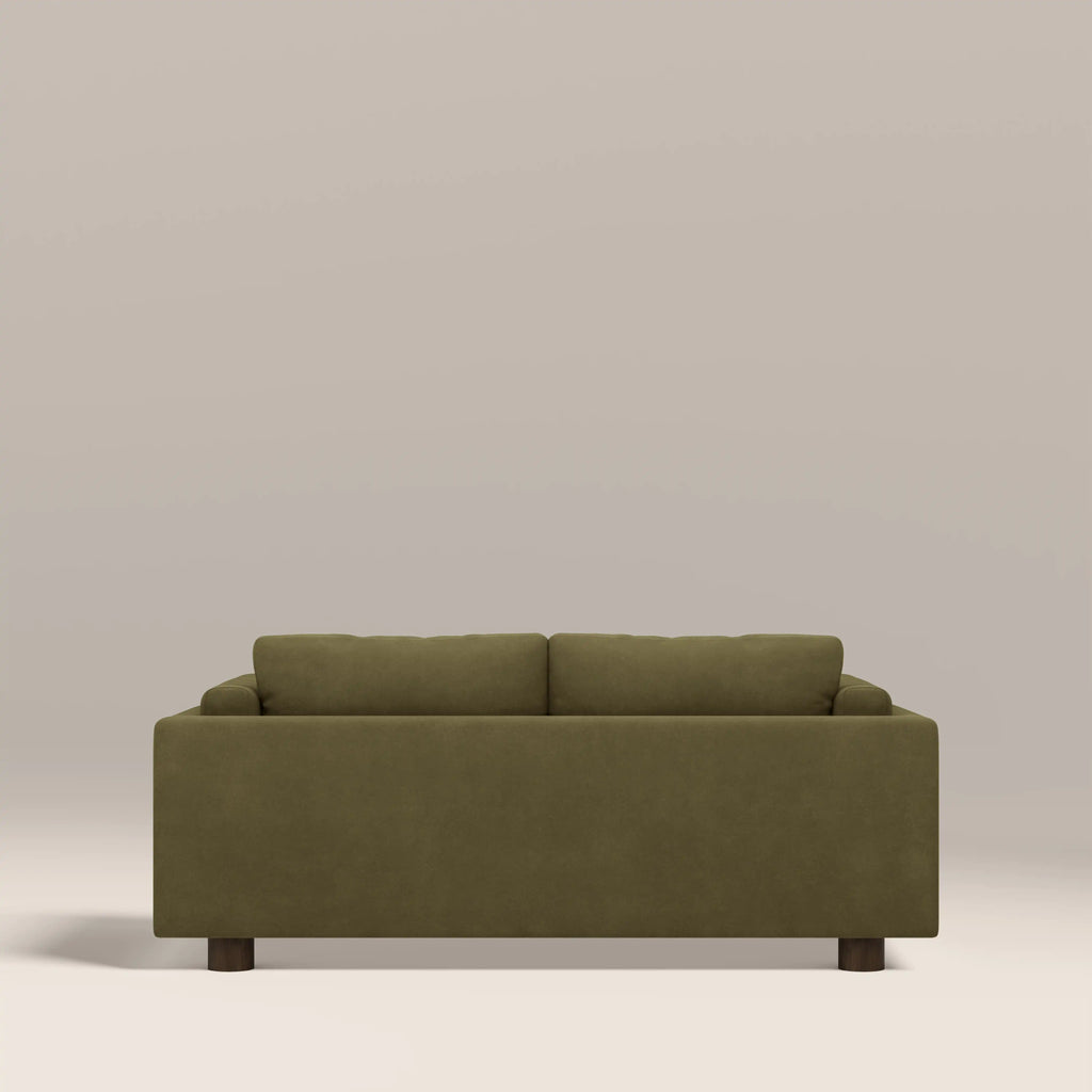 Halton 2 Seater Sofa | Moss Green Sustainable Mohair Velvet