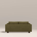 Halton 2 Seater Sofa | Moss Green Sustainable Mohair Velvet