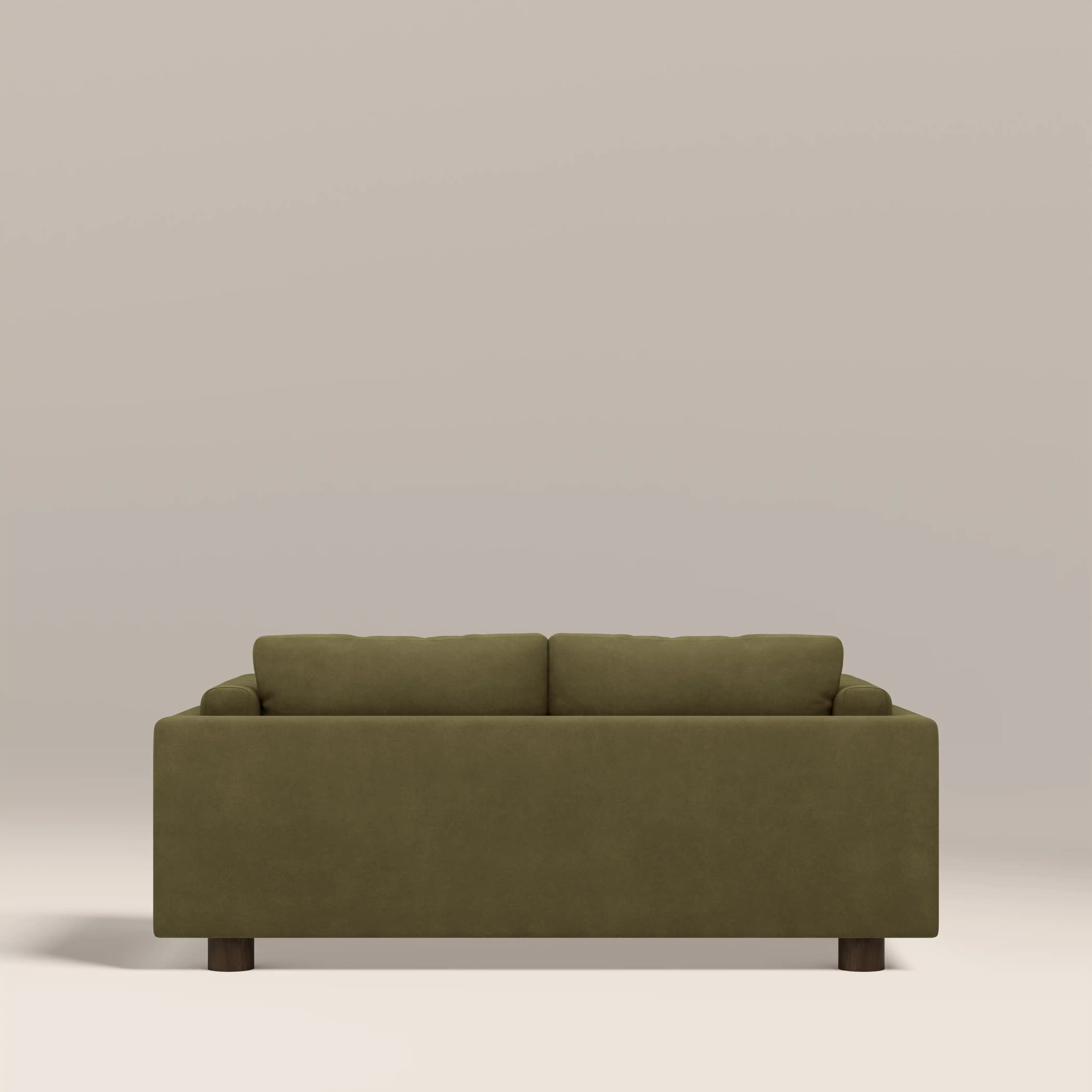 Halton 2 Seater Sofa | Moss Green Sustainable Mohair Velvet