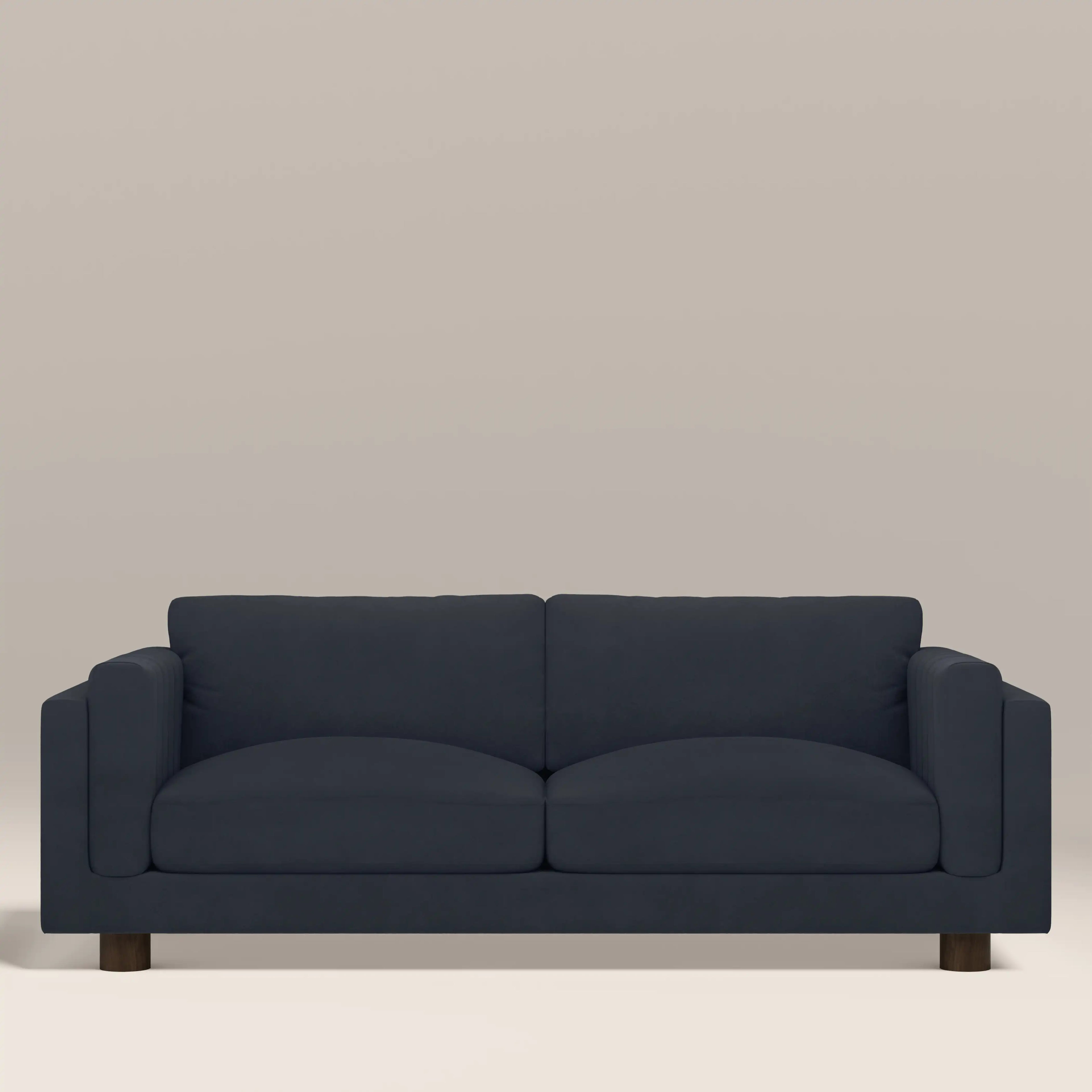 Halton 3 Seater Sofa | Dark Blue Sustainable Velvet