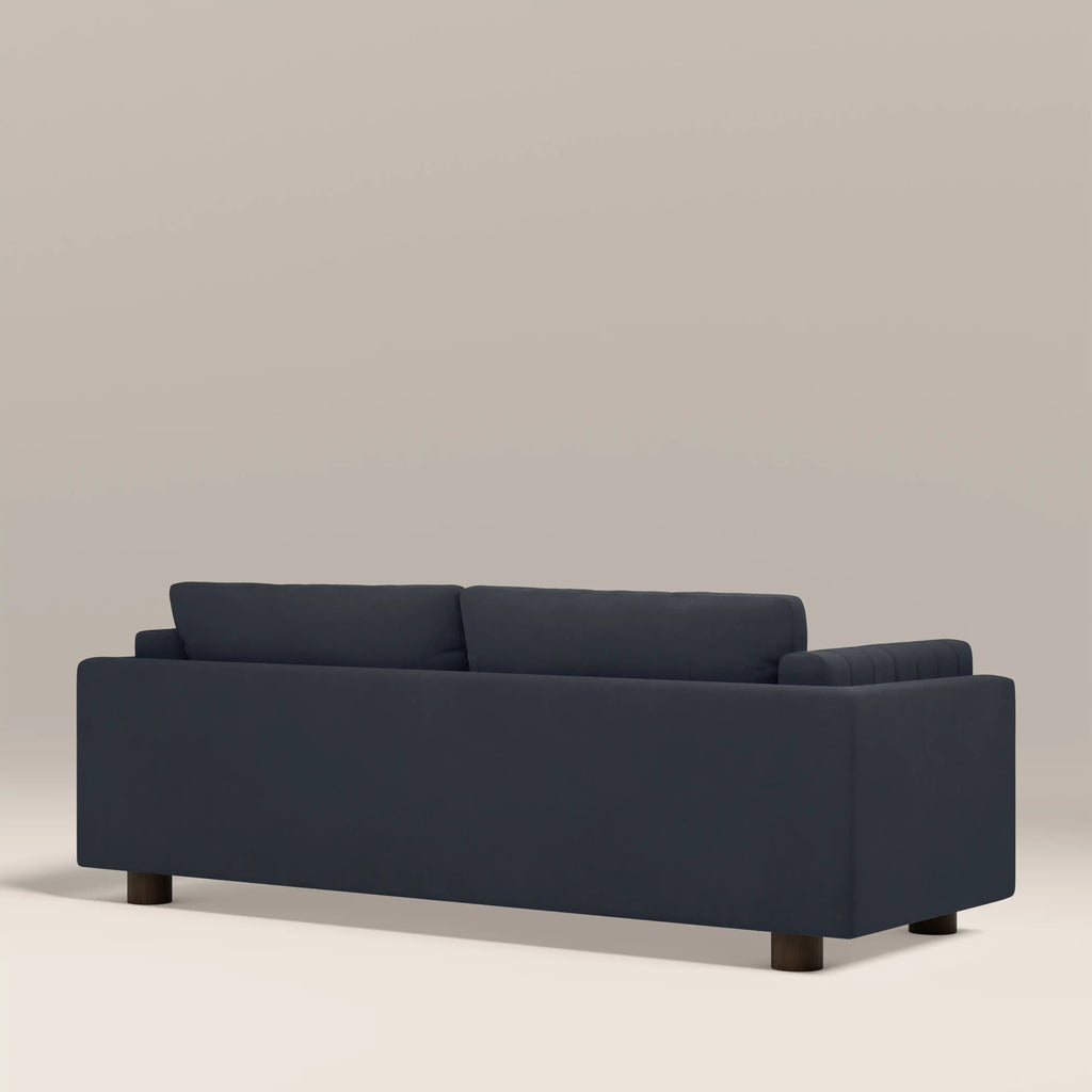 Halton 3 Seater Sofa | Dark Blue Sustainable Velvet