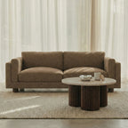 Halton 3 Seater Sofa | Speckled Cappuccino Boucle