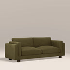 Halton 3 Seater Sofa | Moss Green Sustainable Mohair Velvet