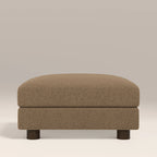 Halton Footstool | Speckled Cappuccino Boucle