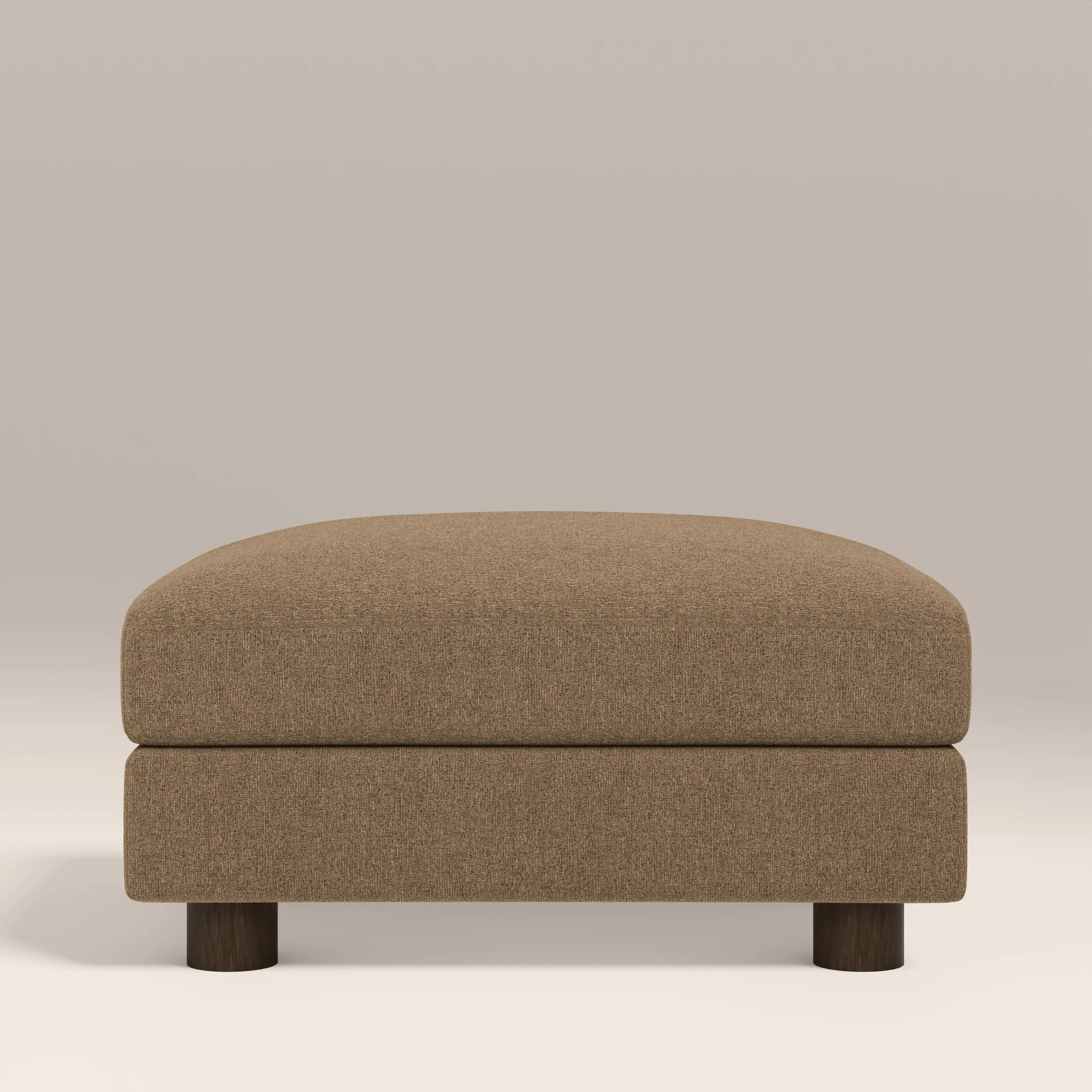 Halton Footstool | Speckled Cappuccino Boucle