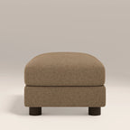 Halton Footstool | Speckled Cappuccino Boucle