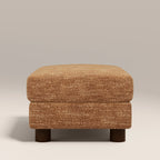 Halton Footstool |  Speckled Honey Sustainable Boucle