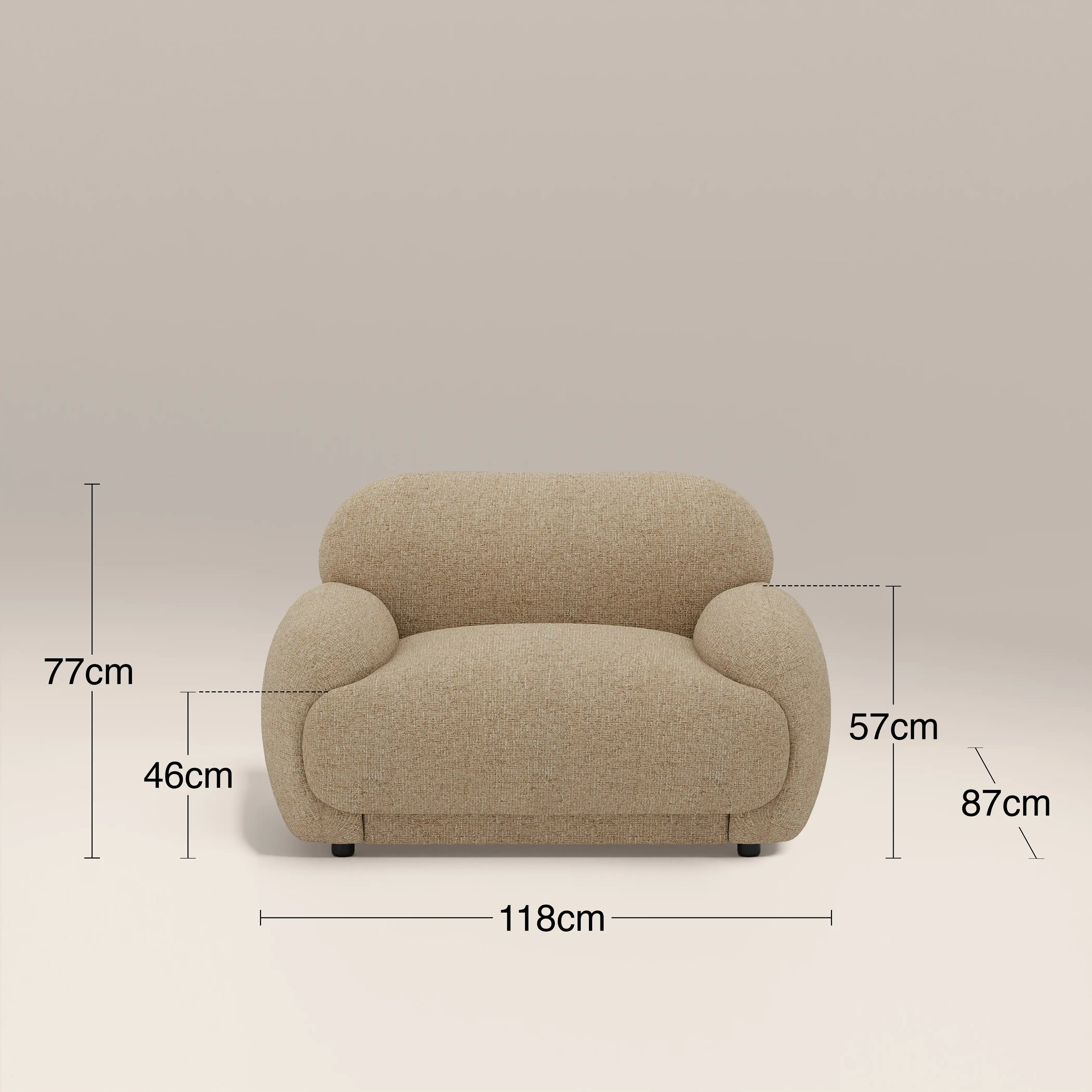 Cloud Armchair | Speckled Latte Boucle