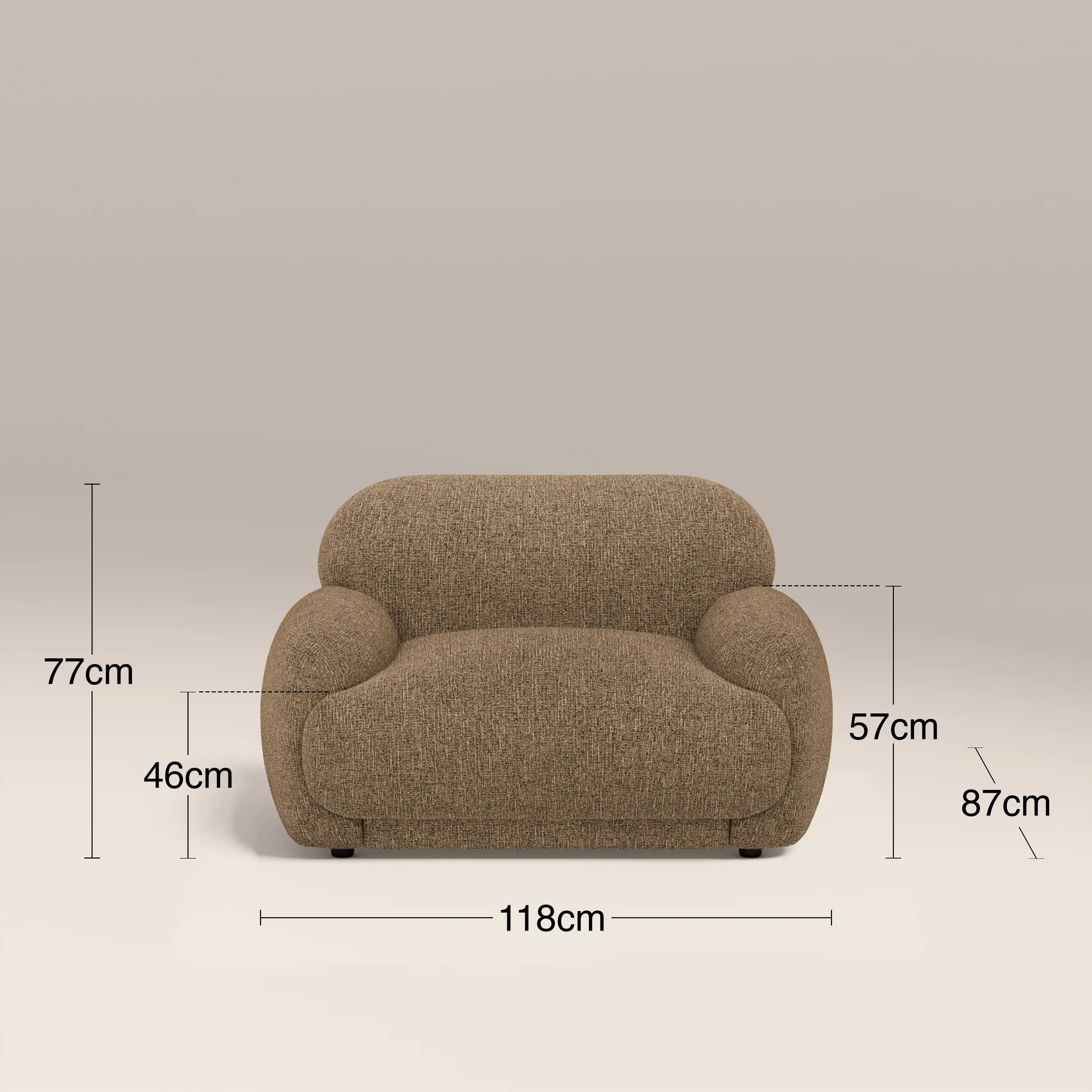 Cloud Armchair | Speckled Cappuccino Boucle