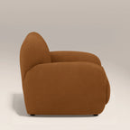 Cloud Armchair | Caramel Brown Sustainable Mohair Velvet