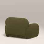 Cloud Armchair | Moss Green Sustainable Mohair Velvet