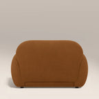 Cloud Armchair | Caramel Brown Sustainable Mohair Velvet