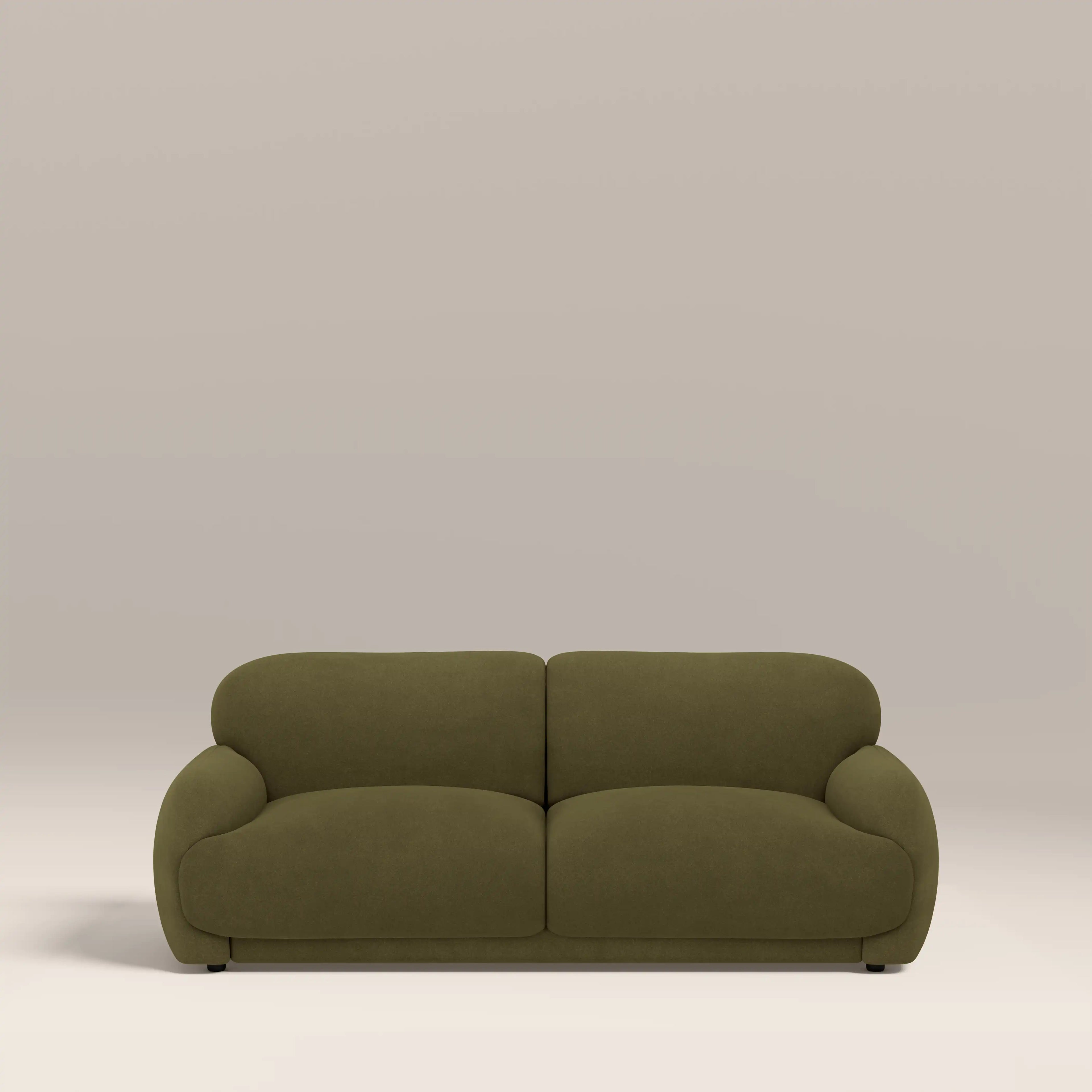 Cloud 2 Seater Sofa | Moss Green Sustainable Mohair Velvet