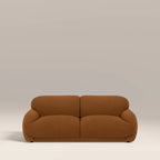 Cloud 2 Seater Sofa | Caramel Brown Sustainable Mohair Velvet