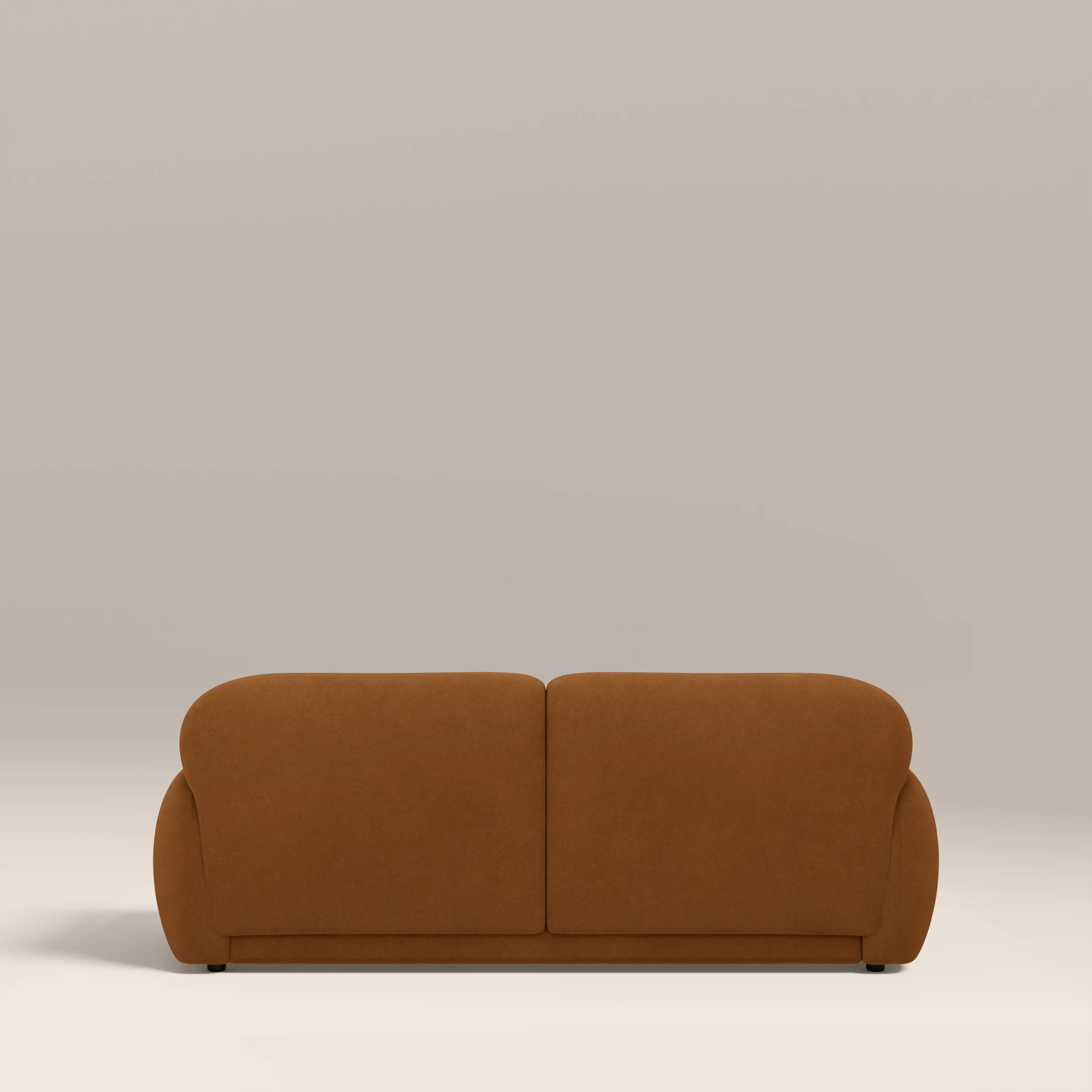 Cloud 2 Seater Sofa | Caramel Brown Sustainable Mohair Velvet