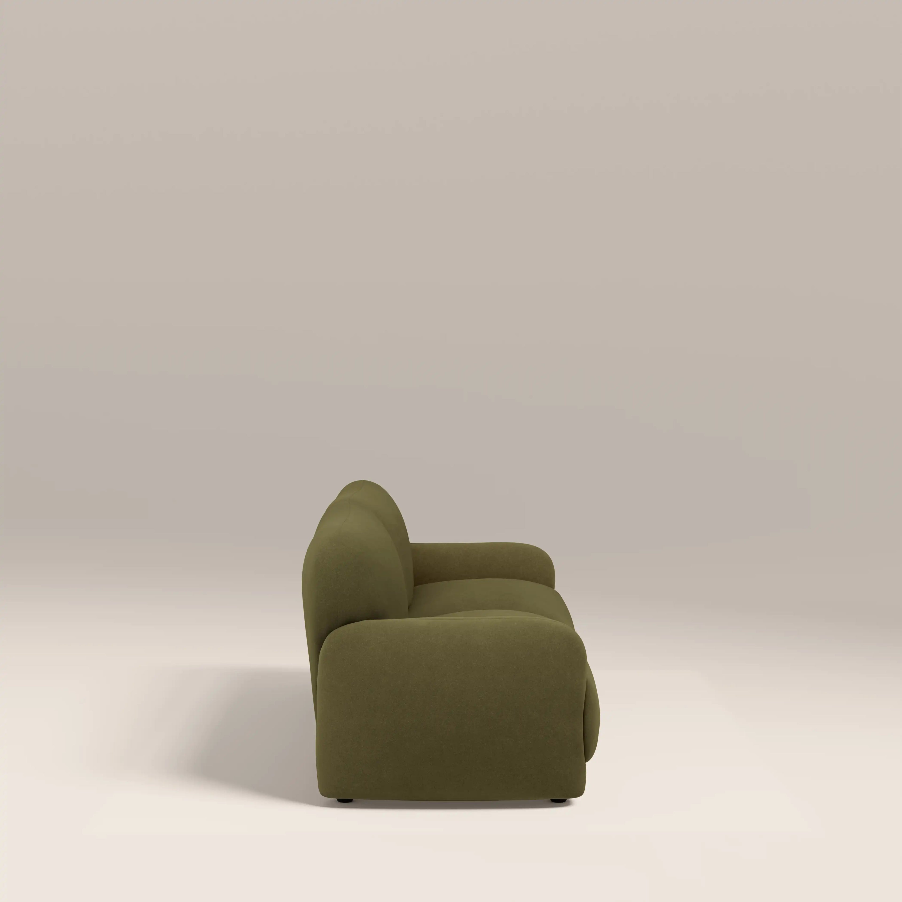 Cloud 3 Seater Sofa | Moss Green Sustainable Mohair Velvet