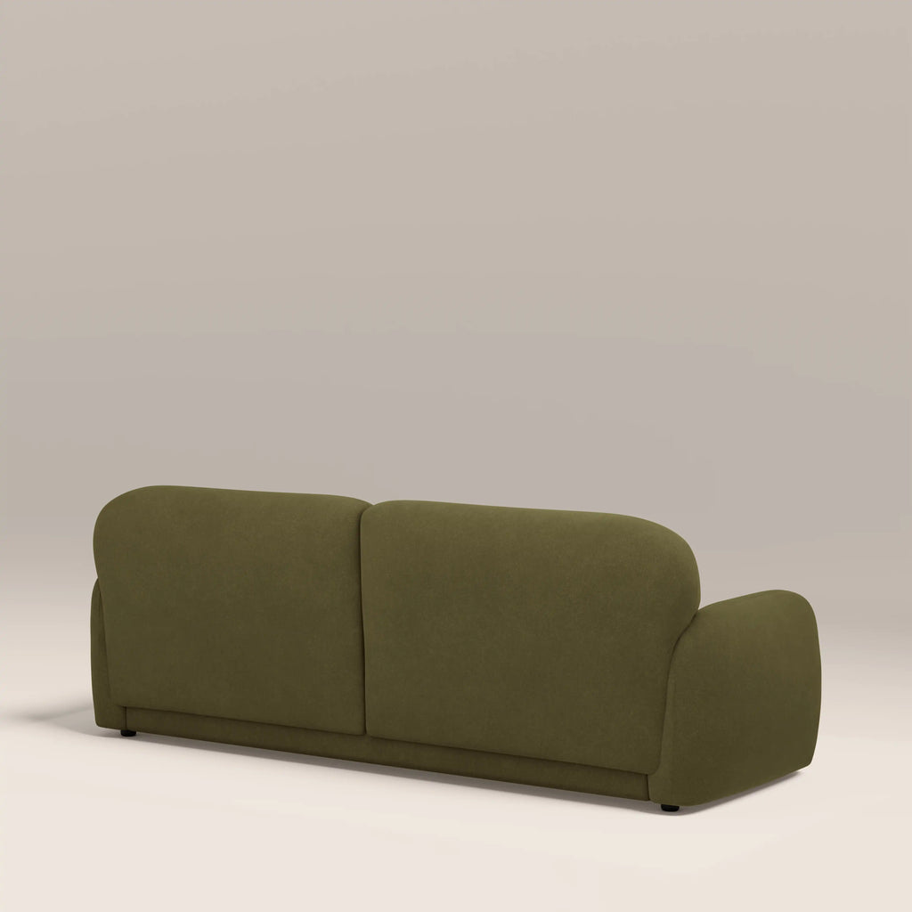 Cloud 3 Seater Sofa | Moss Green Sustainable Mohair Velvet