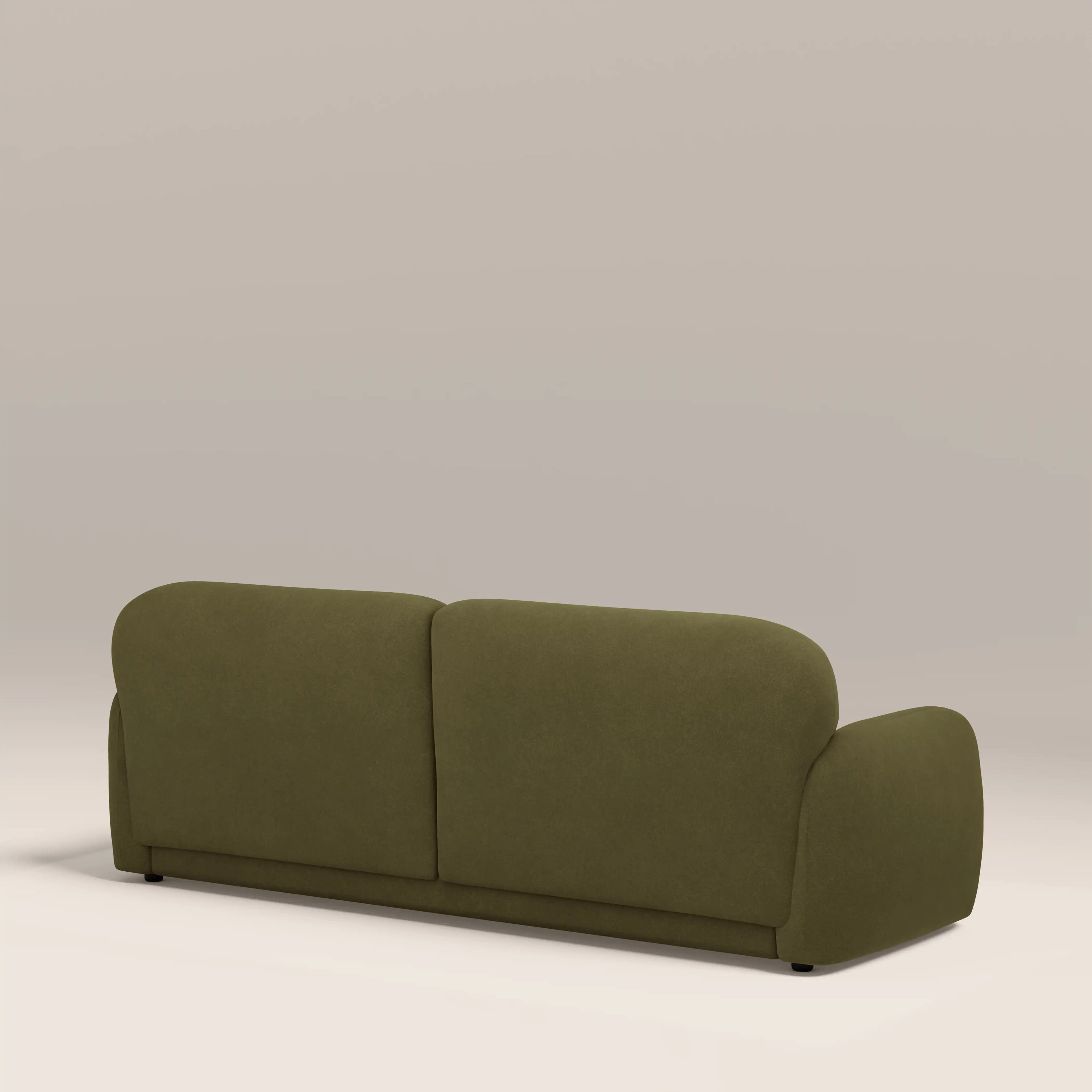 Cloud 3 Seater Sofa | Moss Green Sustainable Mohair Velvet