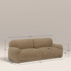 Cloud 3 Seater Sofa | Speckled Cappuccino Boucle